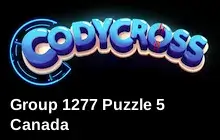 Canada Group 1277 Puzzle 5 Answers
